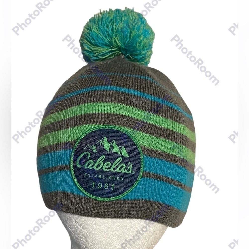 Cabela’s Winter Striped Beanie Sz Youth